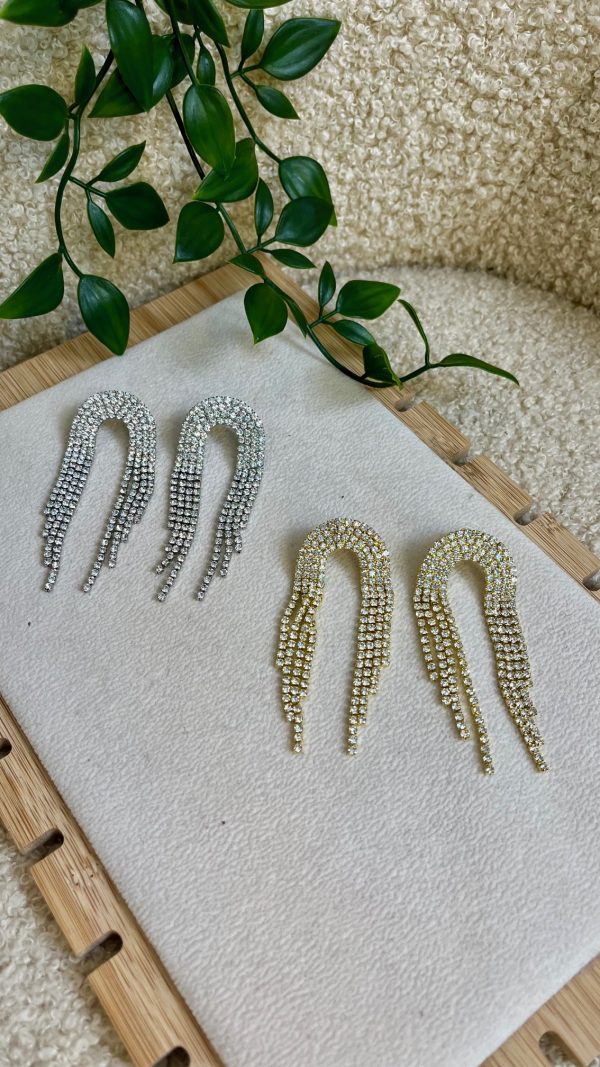 Pendiente Strass Ovalado