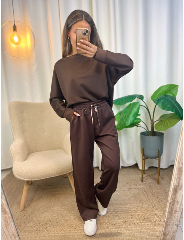 Pantalón Sport Straight Marrón
