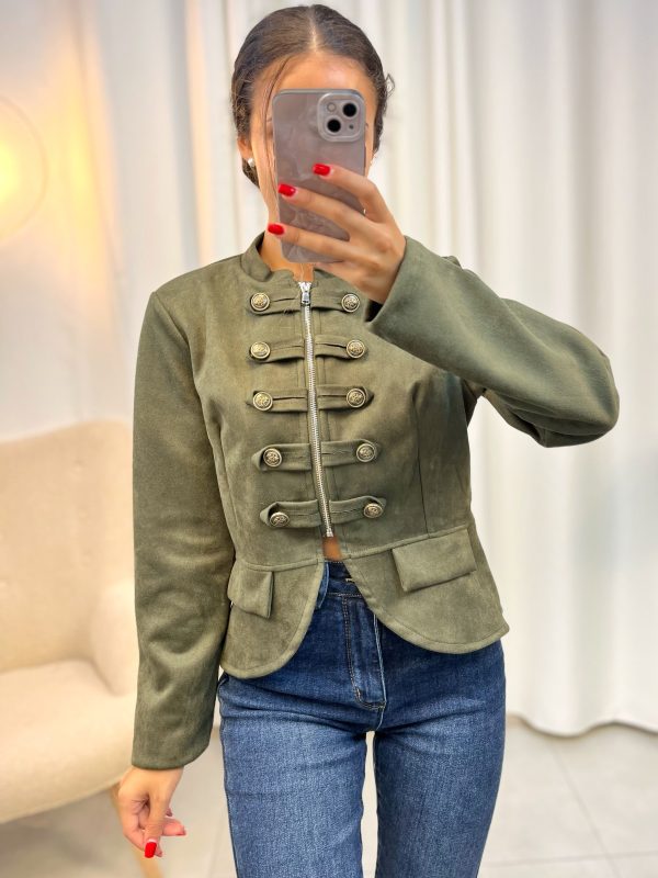 Chaqueta Napoleón Antelina Verde Safari