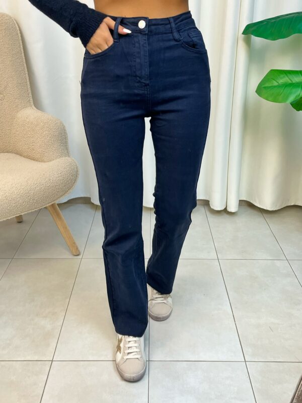 Jeans Flared Azul Marino 6310