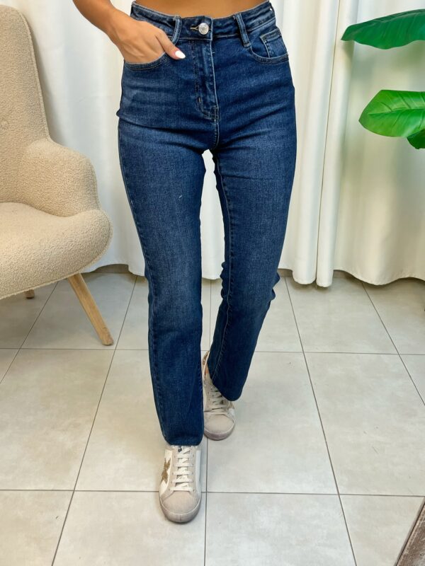 Jeans Flared Tintada Oscura 6310